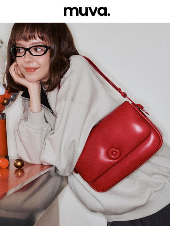 muva | Soft Leather Cloud Square Shoulder Bag
