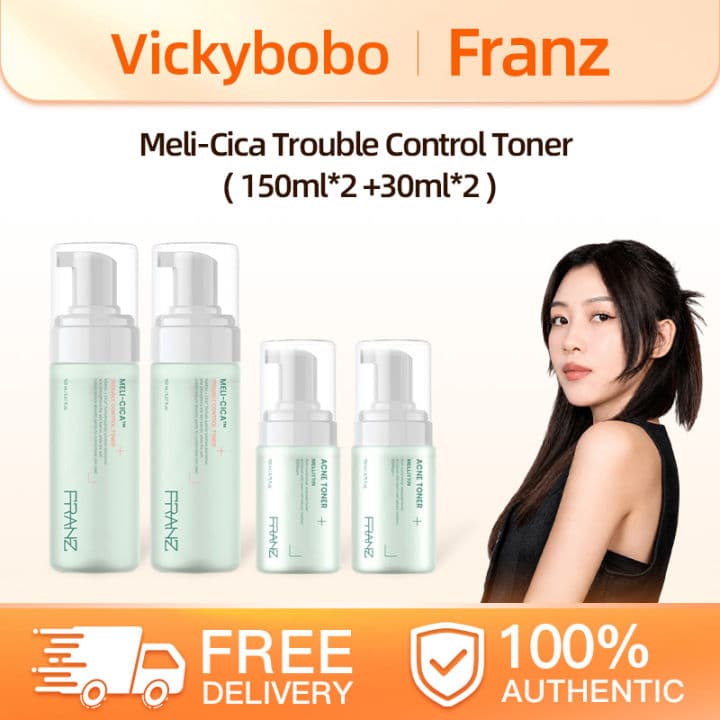 FRANZ Meli-Cica Calming Anti-Acne Bubble Toner 150ml Free 30ml Mini Travel Size Oil Control Soothe Acne Skin