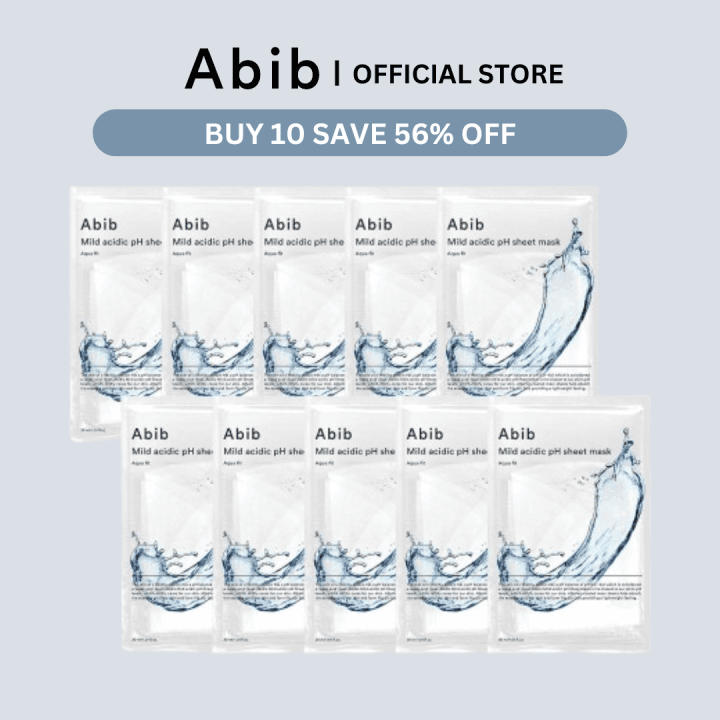 Abib Mild Acidic Ph Sheet Mask Aqua Fit (10ea)